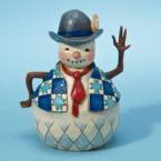 Snowman with Tie Small Figurine: Jim Shore