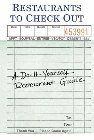 Restaurants to Check Out: A Do-It-Yourself Restaurant Guide: The Imagineering Company & Chronicle Books